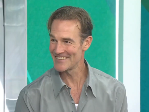 James Van Der Beek smiles on Today in July 2025.
