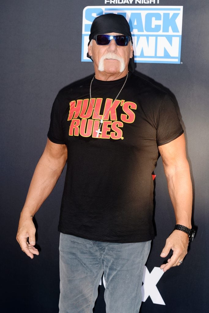 Hulk Hogan attends WWE 20th Anniversary Celebration Marking Premiere of WWE Friday Night SmackDown on FOX at Staples Center on October 04, 2019 in Los Angeles, California. 