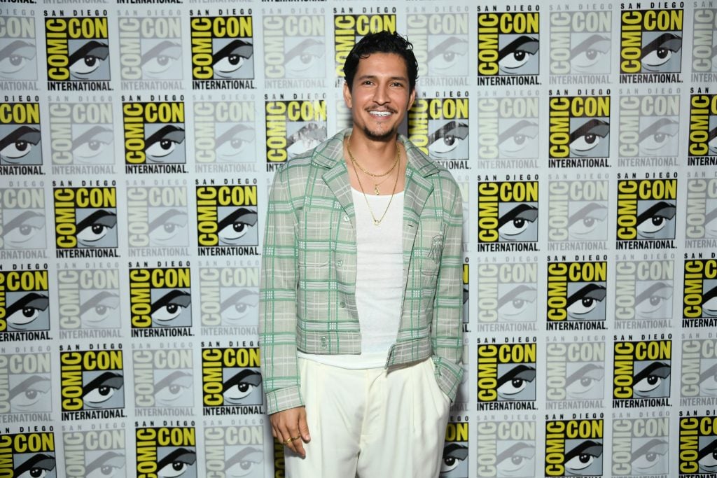 Danny Ramirez attends the Marvel Studios Panel in Hall H at SDCC in San Diego, California on July 27, 2024.