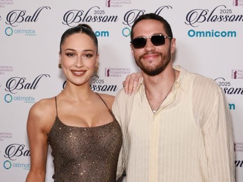 Elsie Hewitt and Pete Davidson attend the 13th Annual Blossom Ball at The Pierre Hotel on May 15, 2025 in New York City.