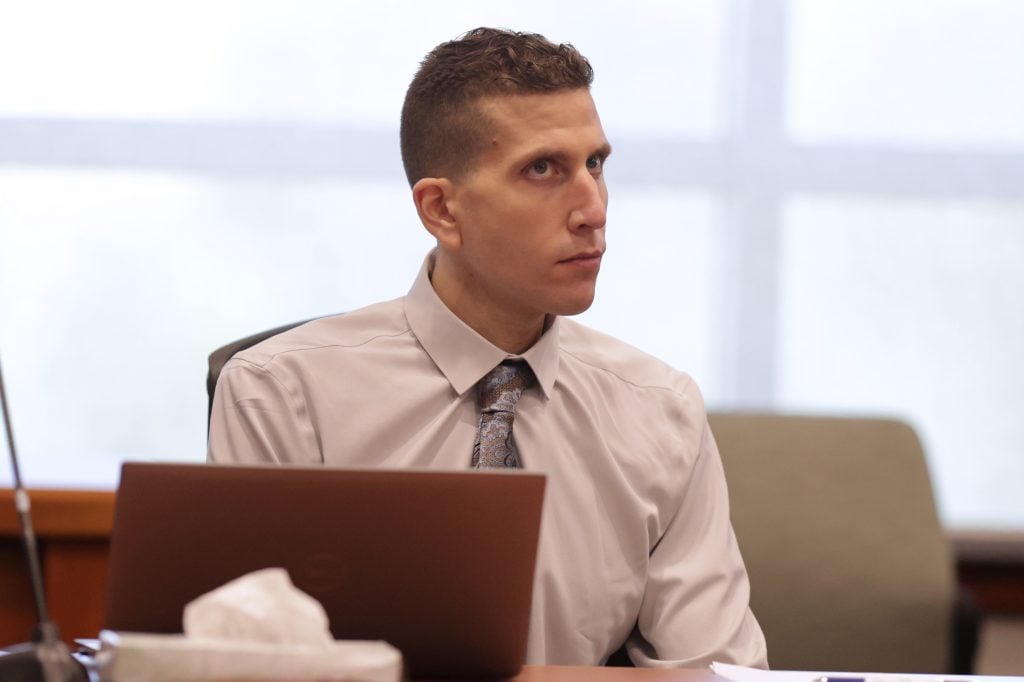 Bryan Kohberger, charged in the murders of four University of Idaho students in 2022, appears for a hearing at the Ada County Courthouse on July 2, 2025, in Boise, Idaho. 
