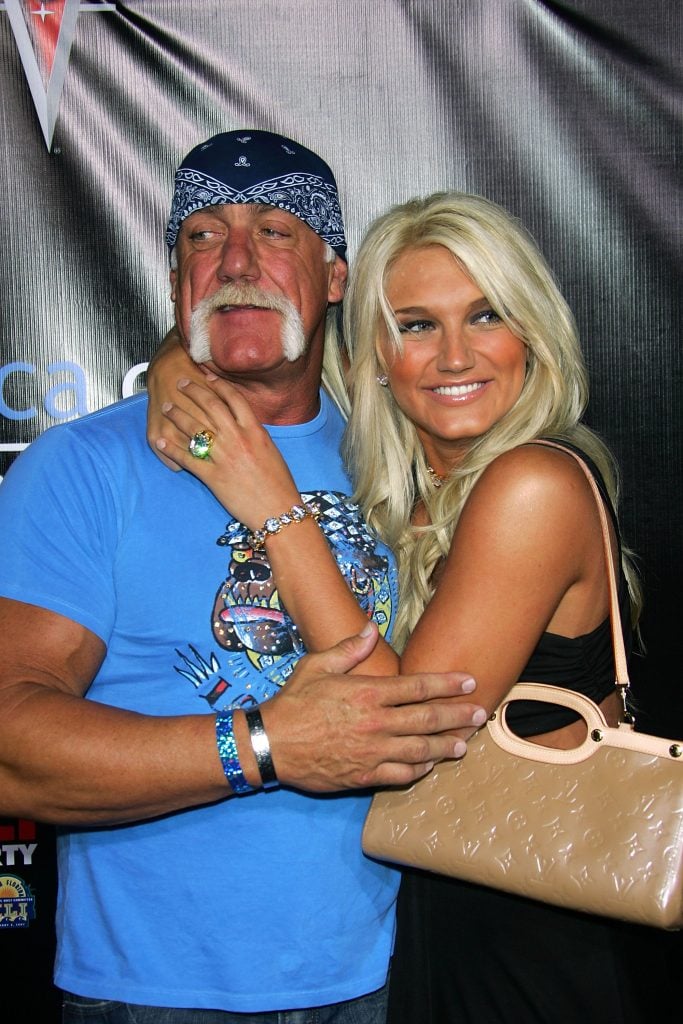 Brooke Hogan and father Hulk Hogan attend the MarketAmerica.com SUPER XLI PARTY at 8th Street and Ocean Drive on February 3, 2007 in Miami Beach, Florida. 