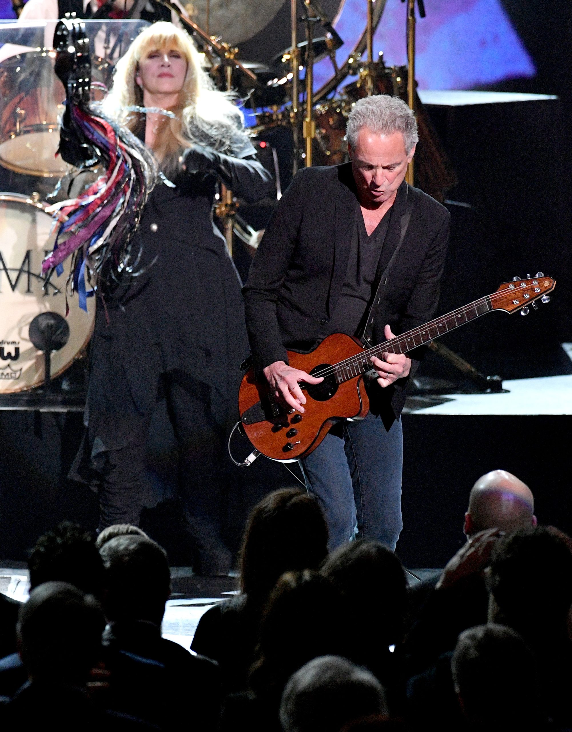 Honorees Stevie Nicks and Lindsey Buckingham perform onstage during MusiCares Person of the Year honoring Fleetwood Mac at Radio City Music Hall on January 26, 2018 in New York City.   Stevie Nicks, Lindsey Buckingham Spark Rumors of Romantic, Musical Reunion With Cryptic …