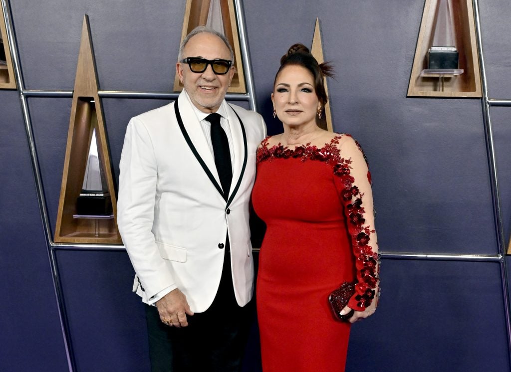 Emilio Estefan and Gloria Estefan in May 2025.