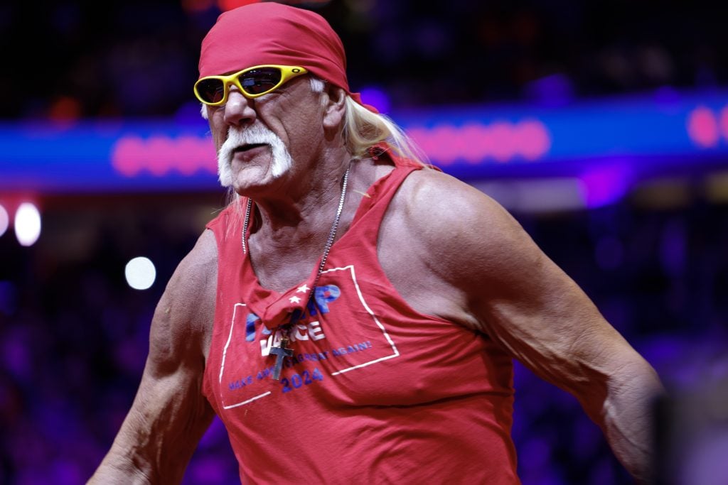 Hulk Hogan sides with evil in October 2024.