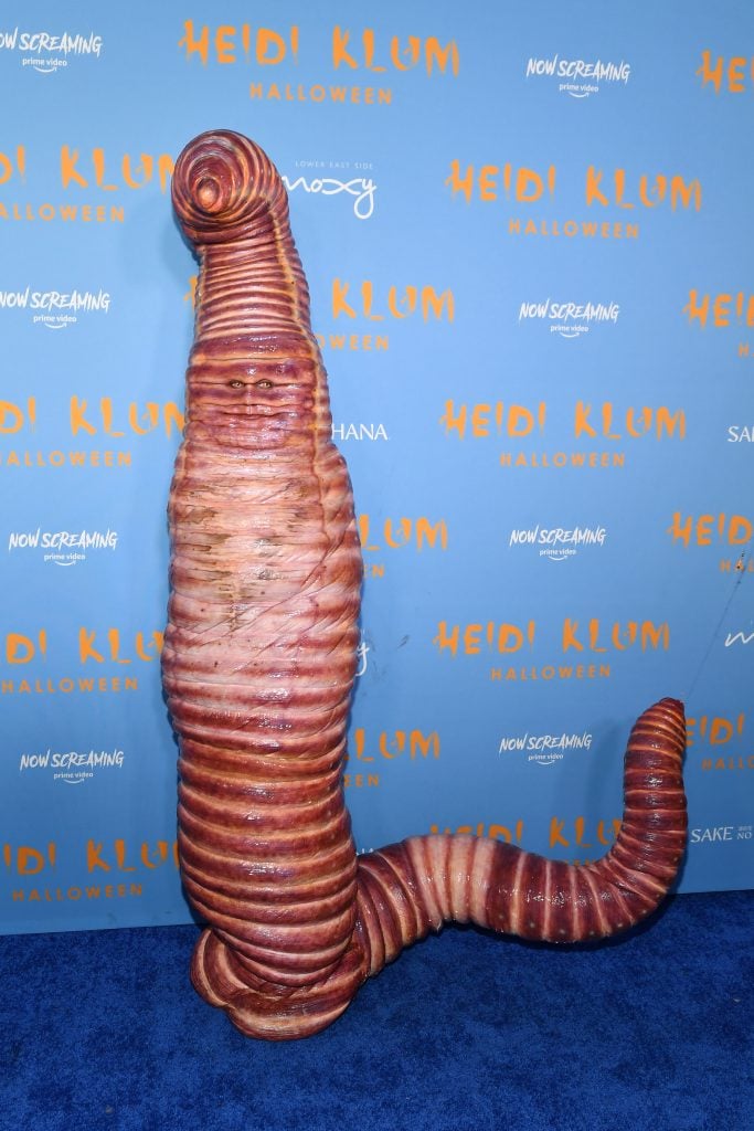 Heidi Klum as a worm.