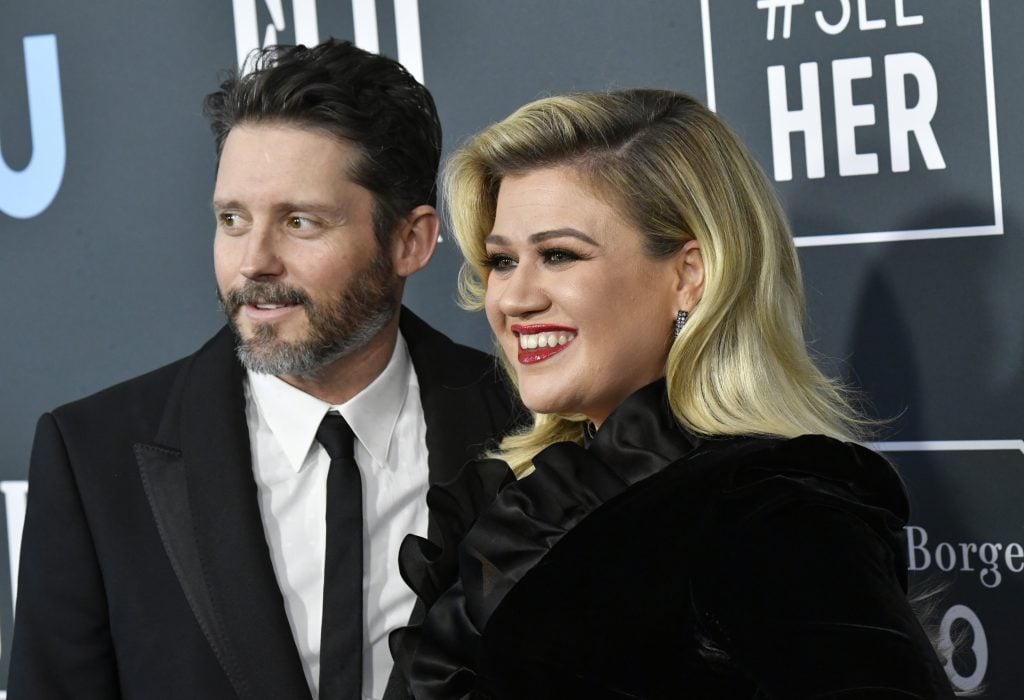 Brandon Blackstock y Kelly Clarkson en enero de 2020.