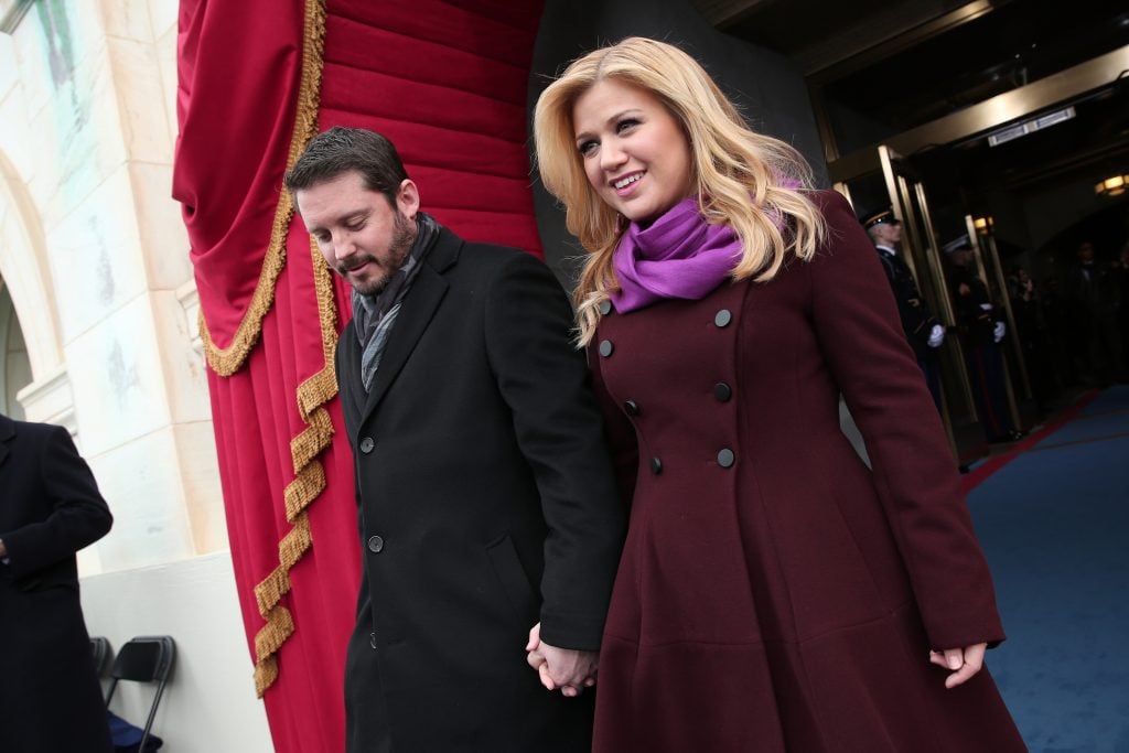 Kelly Clarkson y Brandon Blackstock en 2013.