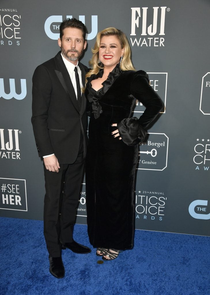 Brandon Blackstock y Kelly Clarkson el 12 de enero de 2020.