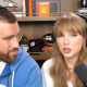 Travis Kelce and Taylor Swift on 'New Heights' in August 2025.