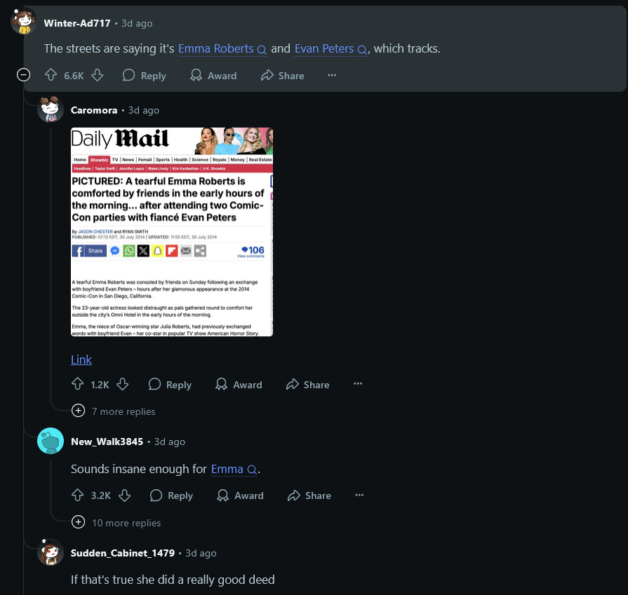A reddit screenshot.