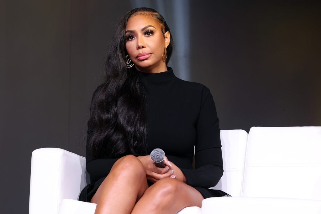 Tamar Braxton speaks in July 2025