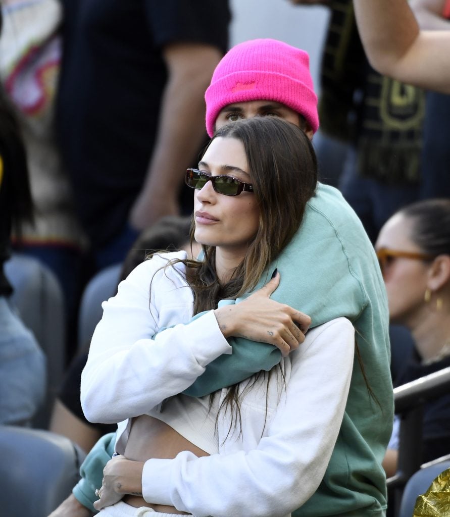 Justin and Hailey Bieber in November 2022.