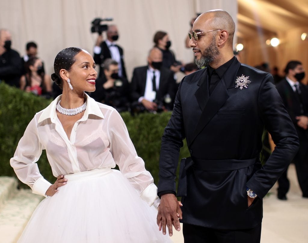 Alicia Keys y Swizz Beatz el 13 de septiembre de 2021.
