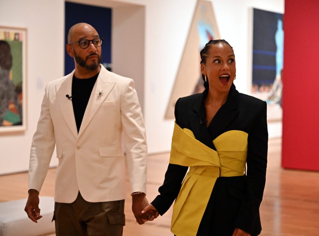 Swizz Beatz y Alicia Keys en septiembre de 2024.