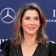 US former tennis player Monica Seles poses on the red carpet before the 2019 Laureus World Sports Awards ceremony at the Sporting Monte-Carlo complex in Monaco on February 18, 2019.