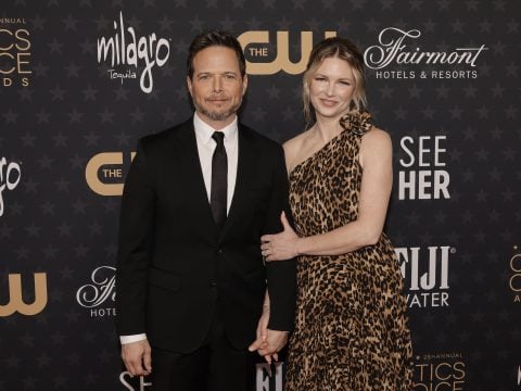 Scott Wolf and Kelley Wolf attend the 28th Annual Critics Choice Awards at Fairmont Century Plaza on January 15, 2023 in Los Angeles, California.
