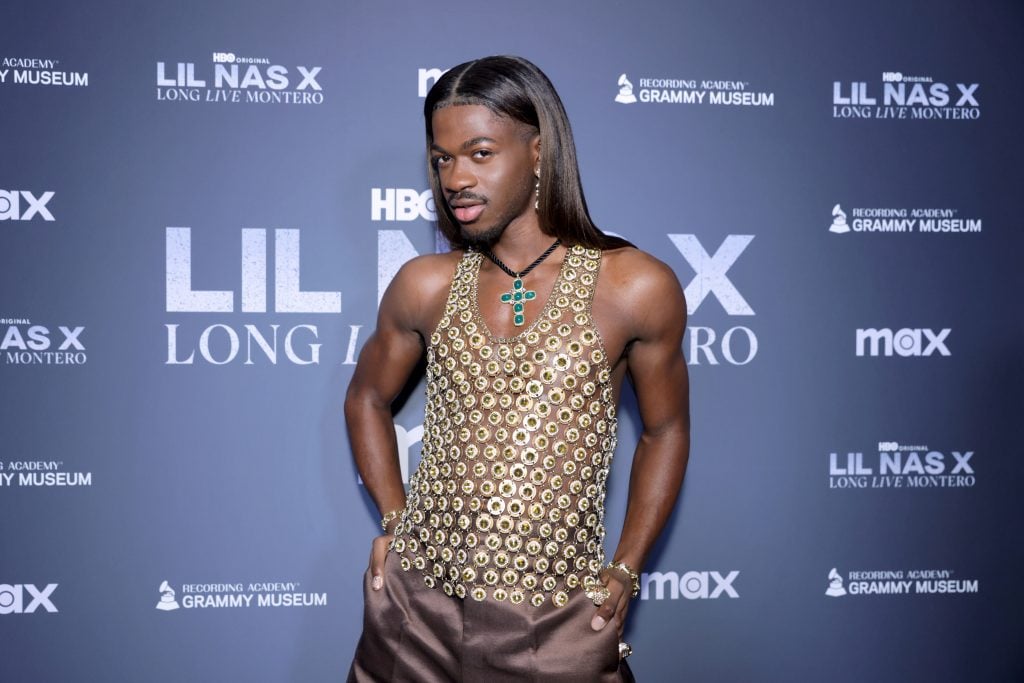 Lil Nas X attends Reel To Reel: Lil Nas X at The GRAMMY Museum on January 24, 2024 in Los Angeles, California. 