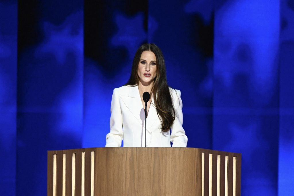 Ashley Biden, daughter of US President Joe Biden, speaks on the first day of the Democratic National Convention (DNC) at the United Center in Chicago, Illinois, on August 19, 2024.