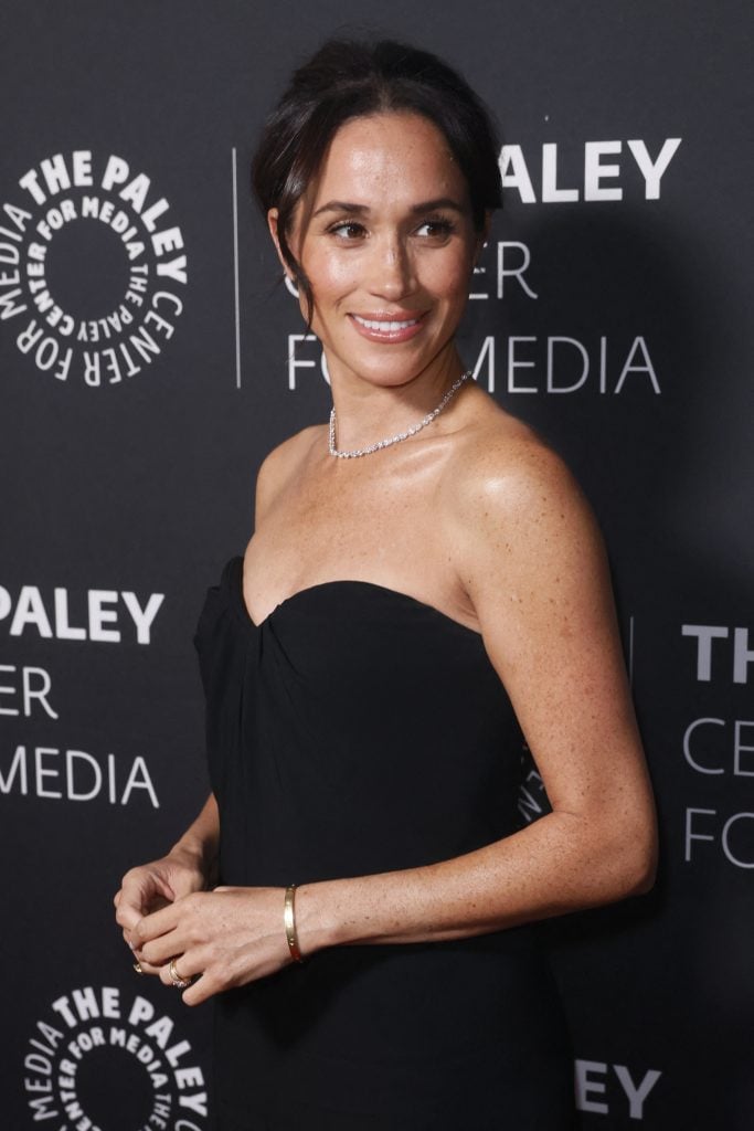 Meghan, Duchess of Sussex arrives for The Paley Center for Media gala honoring actor and director Tyler Perry, at the Beverly Wilshire Hotel in Beverly Hills on December 4, 2024.