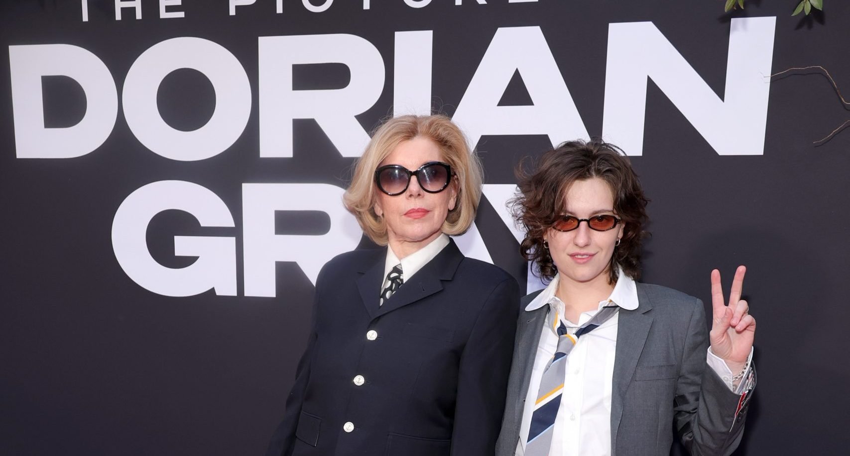 Christine Baranski and King Princess attend "The Picture Of Dorian Gray" Opening Night at The Music Box Theatre on March 27, 2025 in New York City.