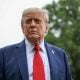 U.S. President Donald Trump stops and talks to the media before he boards Marine One on the South Lawn at the White House on June 15, 2025 in Washington, DC.