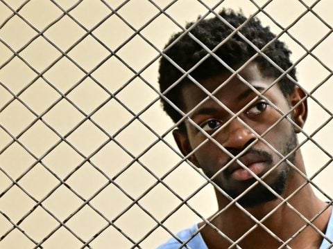 Rapper Lil Nas X attends his arraignment at Los Angeles Superior Court on August 25, 2025 in Van Nuys, California. According to media reports, Lil Nas X has been charged with four felonies, including battery with injury to a police officer.