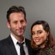 Writer/director Jeff Baena (L) and actress Aubrey Plaza pose for a portrait during Sundance NEXT FEST at The Theatre at Ace Hotel on August 8, 2014 in Los Angeles, California.