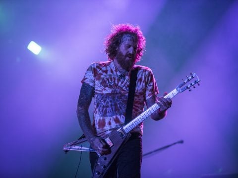 Brent Hinds from Mastodon performs at 2015 Rock in Rio on September 25, 2015 in Rio de Janeiro, Brazil.