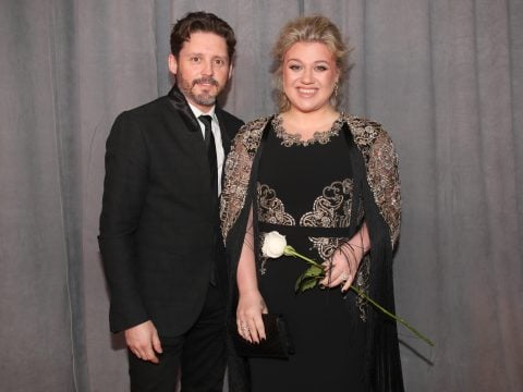 Brandon Blackstock and recording artist Kelly Clarkson attend the 60th Annual GRAMMY Awards at Madison Square Garden on January 28, 2018 in New York City.