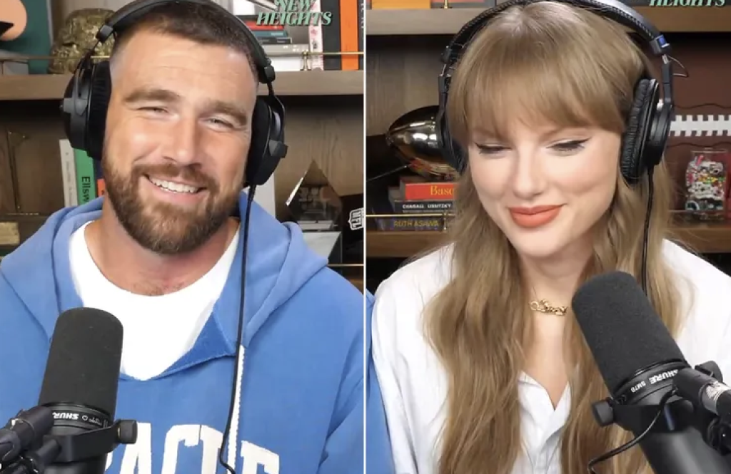 Taylor Swift put in a memorable performance on Travis Kelce's podcast this week.