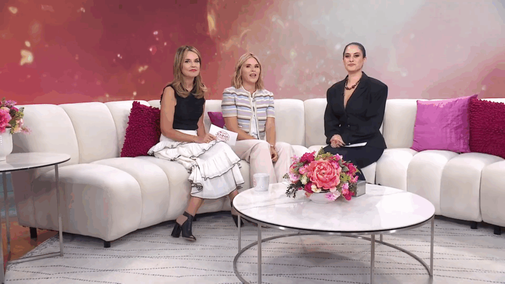 Donna Farizon and Jenna Bush Hager and Savannah Guthrie.