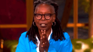 On 'The View' in September 2025, Whoopi Goldberg speaks to the audience.