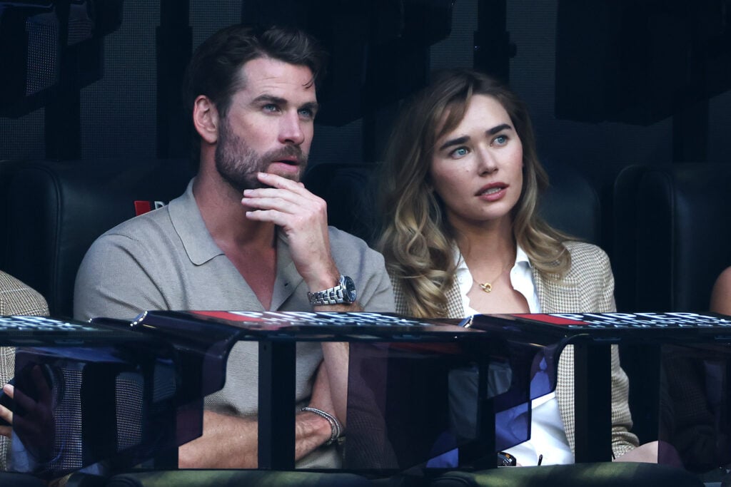 Liam Hemsworth and Gabriella Brooks in January 2025.