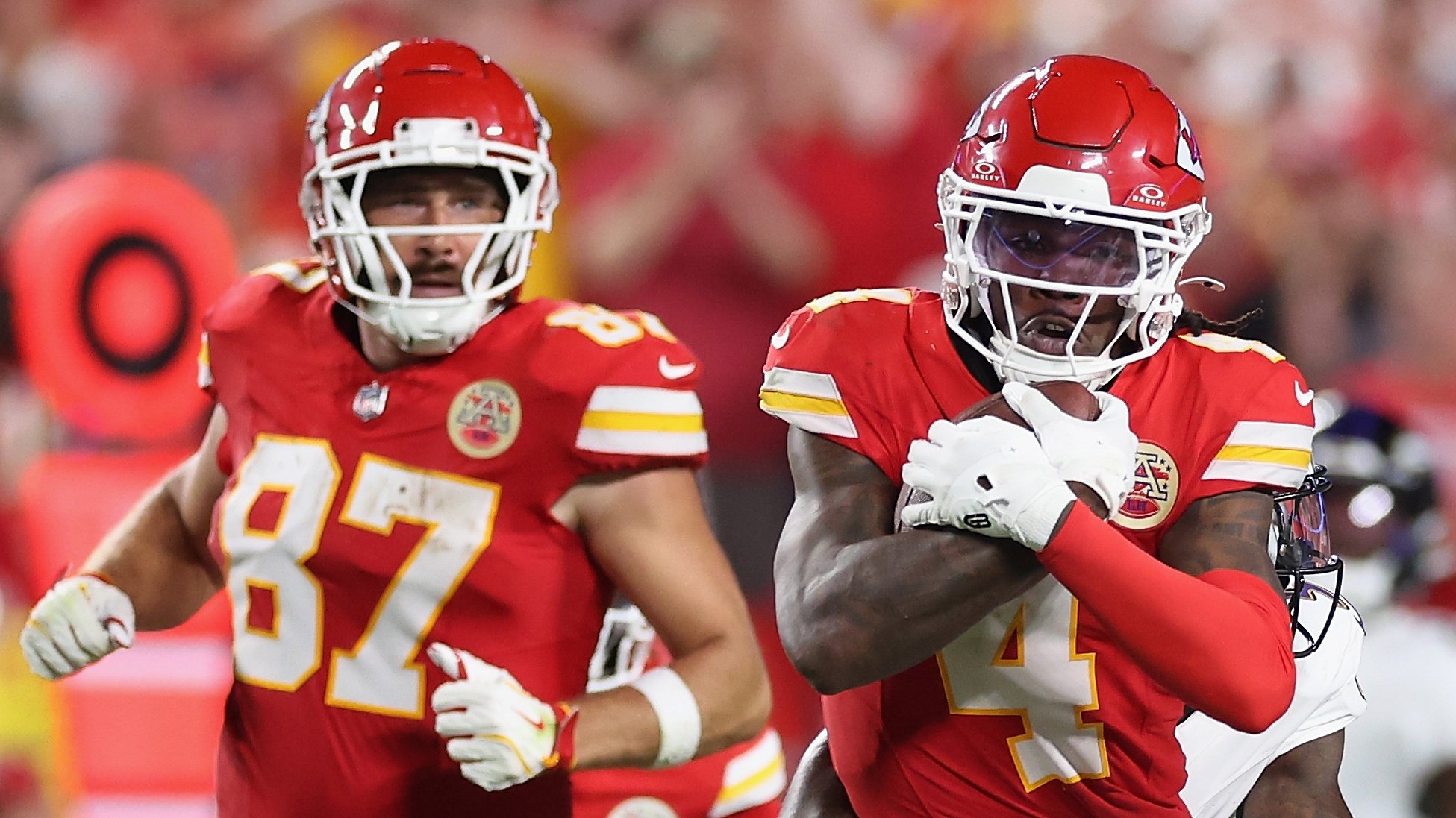 Travis Kelce Clowned Hard for Wearing Rashee Rice ‘Free 4’ Shirt