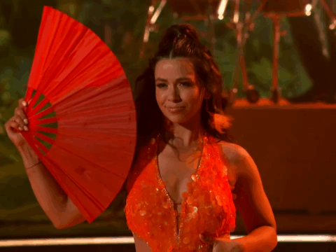 Jen Affleck on her first episode of Dancing With The Stars, Season 34.