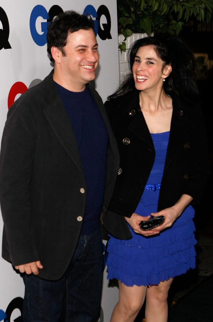 Jimmy Kimmel and Sarah Silverman in 2008.