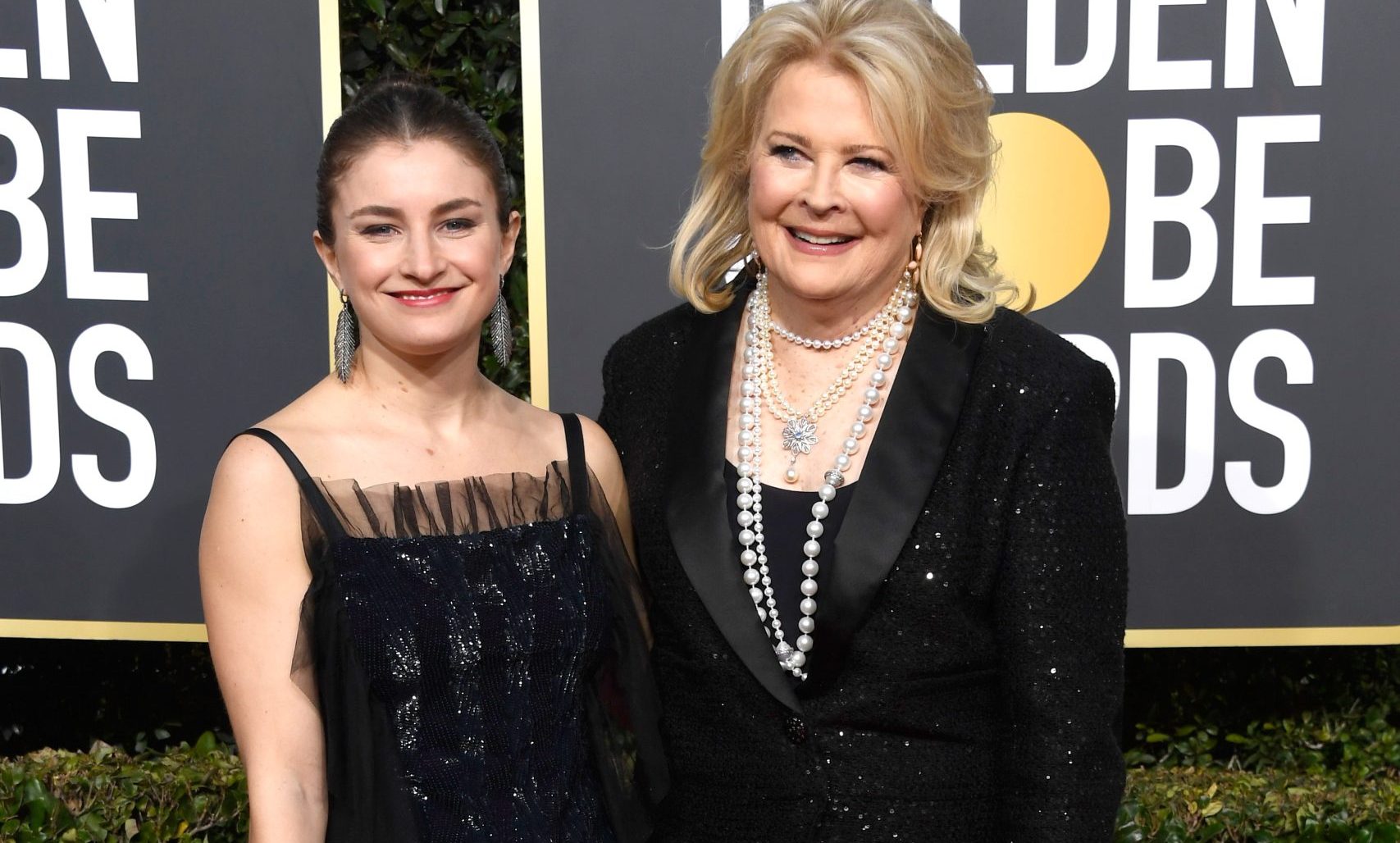 Chloe Malle and Candice Bergen attend the 76th Annual Golden Globe Awards at The Beverly Hilton Hotel on January 6, 2019 in Beverly Hills, California.