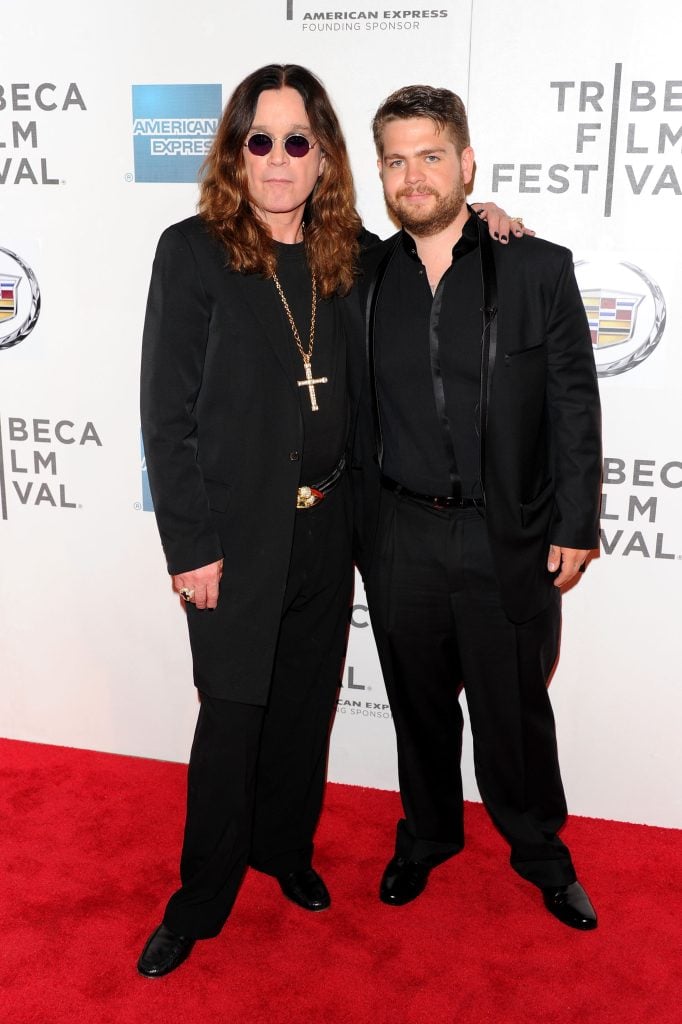 Ozzy Osbourne and Jack Osbourne attend the premiere of "God Bless Ozzy Osbourne" during the 2011 Tribeca Film Festival at BMCC Tribeca PAC on April 24, 2011 in New York City.