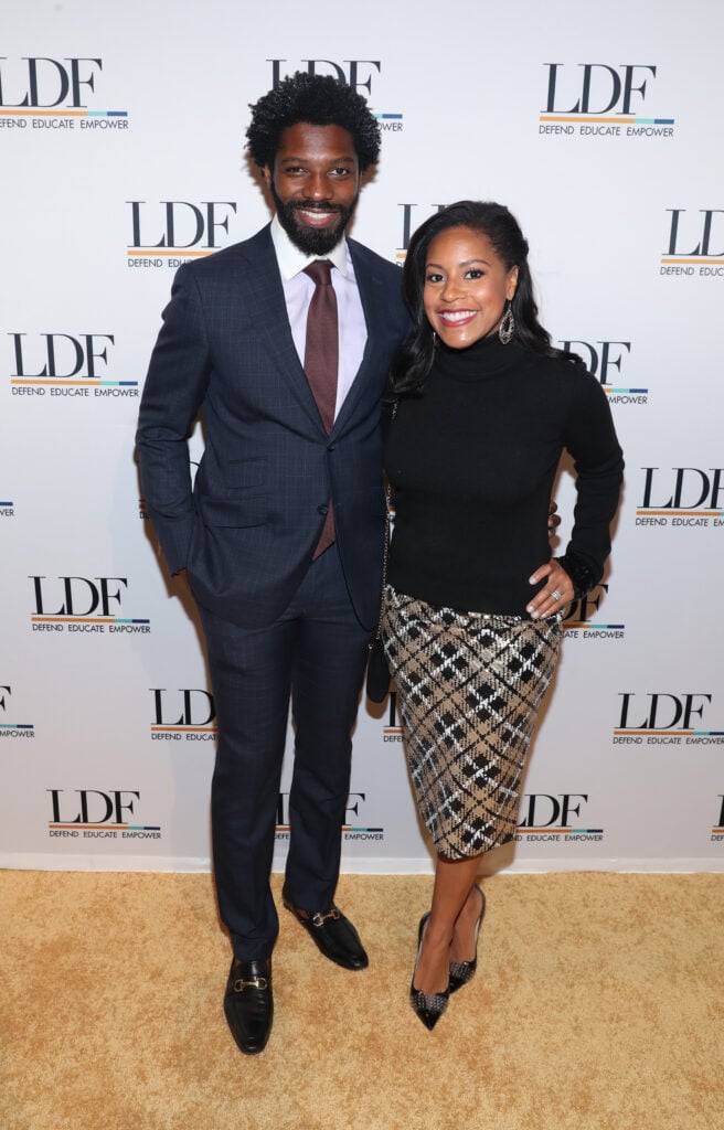 Shakel Jones e Ojeh Nova York se juntam ao NACP LDF 33º jantar do National Justice Awards na 42nd Street em 7 de novembro de 2019. 