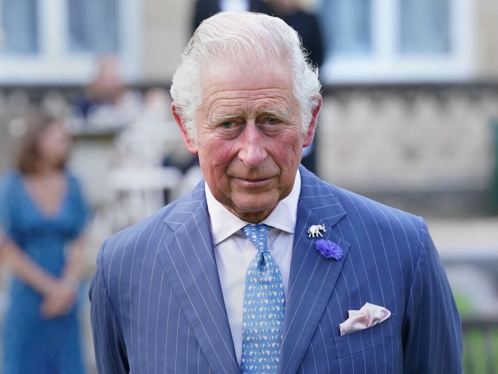Prince Charles, Prince of Wales attends the "A Starry Night In The Nilgiri Hills" event hosted by the Elephant Family in partnership with the British Asian Trust at Lancaster House on July 14, 2021 in London, England.