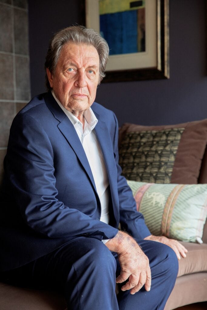 Errol Musk, the father of tech billionaire Elon Musk who spent his early life in apartheid-era South Africa, poses for a portrait at his house Langebaan, South Africa on May 26, 2022. 