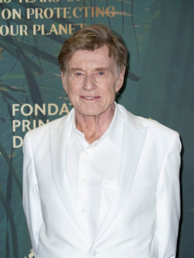 Robert Redford attends ' The Prince Albert II of Monaco Foundation's 2021 award ceremony ' at Grimaldi Forum on October 29, 2021 in Monaco, Monaco. 