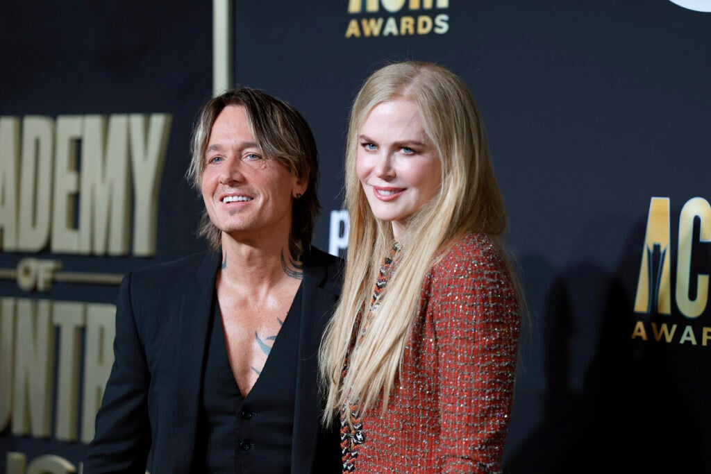 Keith Urban and Nicole Kidman attend the 58th Academy Of Country Music Awards at The Ford Center at The Star on May 11, 2023 in Frisco, Texas. 
