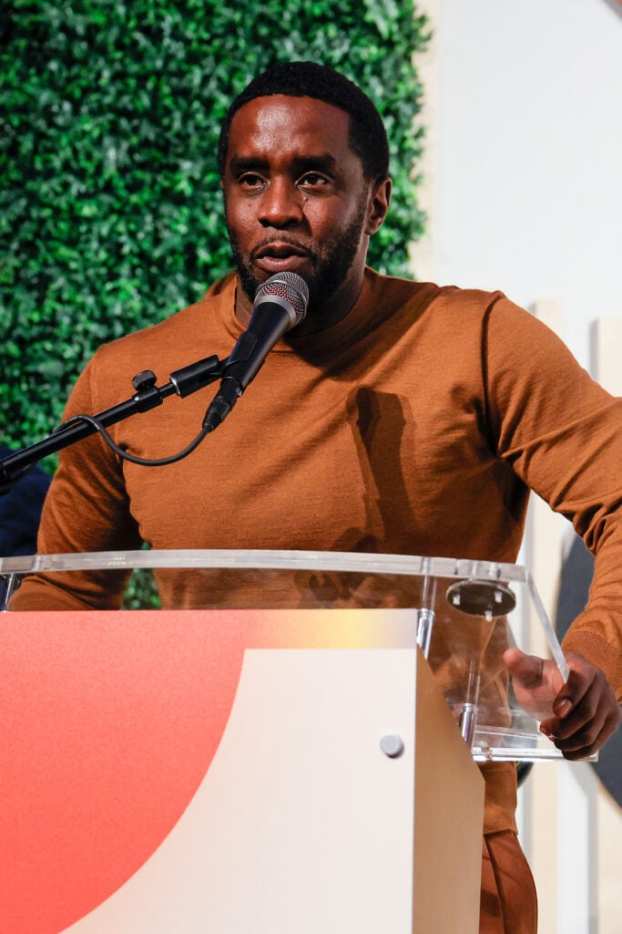 Sean "Diddy" Combs speaks during the National Town Hall on September 21, 2023 in Washington, DC. 