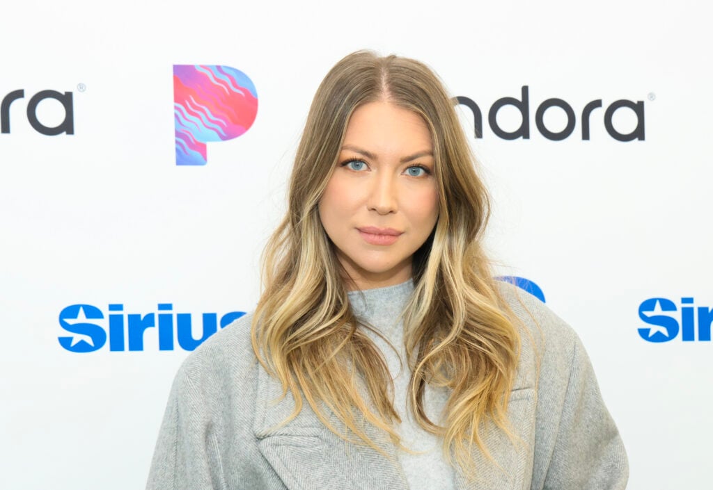 Stassi Schroeder visits the SiriusXM Studios on January 24, 2024 in Los Angeles, California. 