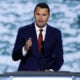 CEO of Turning Point USA Charlie Kirk speaks on stage on the first day of the Republican National Convention at the Fiserv Forum on July 15, 2024 in Milwaukee, Wisconsin. Delegates, politicians, and the Republican faithful are in Milwaukee for the annual convention, concluding with former President Donald Trump accepting his party's presidential nomination.