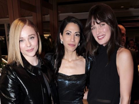 Chloë Grace Moretz, Huma Abedin and Kate Harrison attend the The 2024 Democracy Heroes at Rockefeller Foundation on September 27, 2024 in New York City.