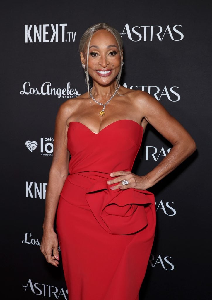 Karen Huger attends The Hollywood Critics Association's Astra Creative Arts, Film & TV Awards at Taglyan Complex on December 08, 2024 in Los Angeles, California.