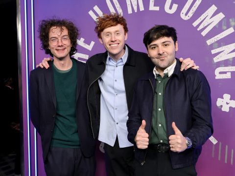 Martin Herlihy, Ben Marshall and John Higgins attend SNL50: The Homecoming Concert at Radio City Music Hall on February 14, 2025 in New York City.